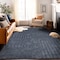 World Rug Gallery Modern Geometric Machine Washable Dark Gray Area Rug 5'x7' 5073DARKGRAY5X7 - alternate 9